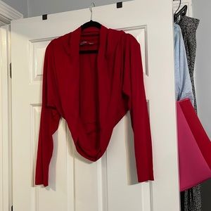 Red cotton shrug